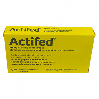 Actifed (100mL), 6/0,25 mg/mL x 1 xar mL