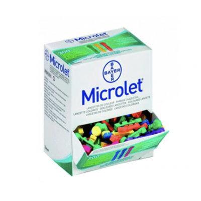 Ascensia/Microlet Lanceta Colorida X200