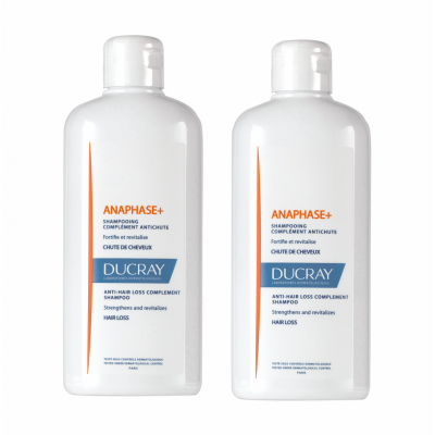 Ducray Anaphase+ Duo Champô Queda 2 x 400 ml com Desconto de 50% na 2ª Embalagem