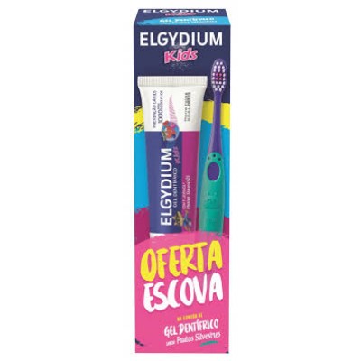 Elgydium Kids Back to School Gel dentífrico frutos silvestres 2A-6A com Oferta de Escova de dentes