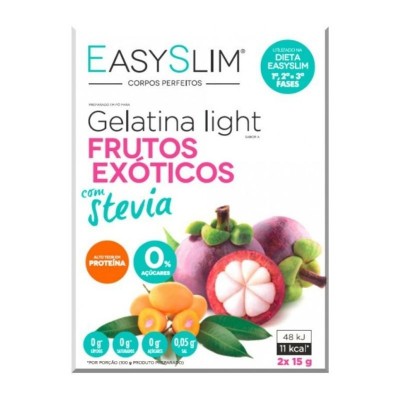 Easyslim Gelatina Light Frut Ex Stev Saq X2 pó sol oral saq