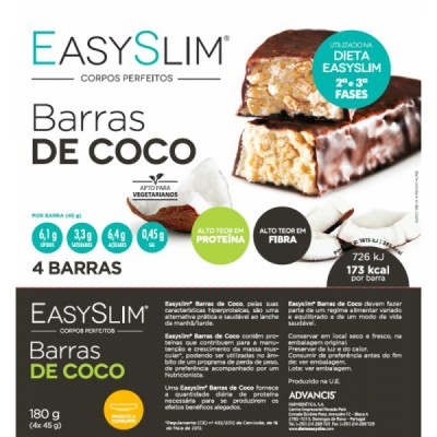 Easyslim Barras Coco 45g X4