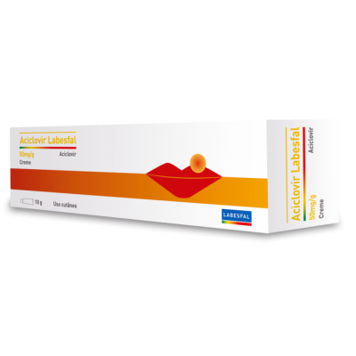 Aciclovir Labesfal, 50 mg/g-2 g x 1 creme bisnaga