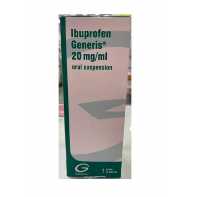 Ibuprofeno Generis MG, 20 mg/mL-200 mL x 1 susp oral mL