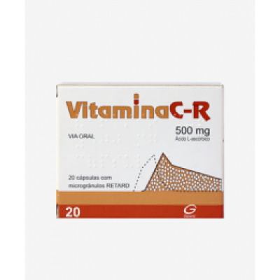 Vitaminac Retard, 500 mg x 20 cáps lib prol