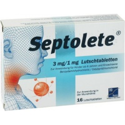 Septolete Duo Eucalipto , 3 mg + 1 mg Blister 16 Unidade(s) Past