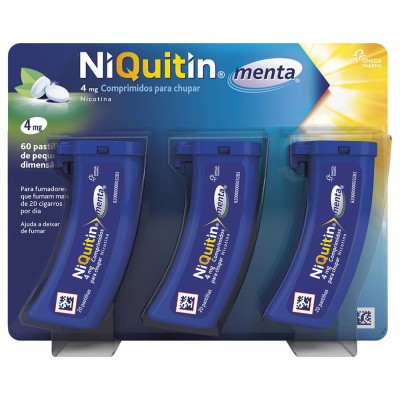 Niquitin Menta, 4 mg x 60 comp chupar