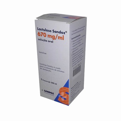 Lactulose Sandoz, 670 mg/mL-200mL x 1 sol oral frasco