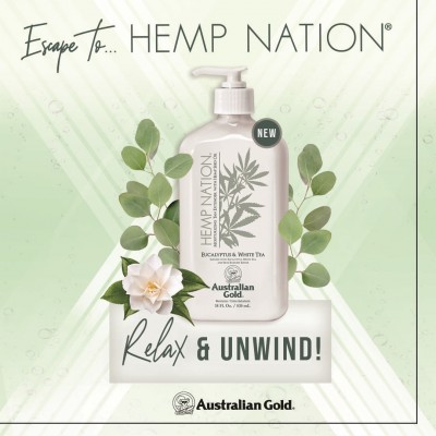 Body Lotion Hidratante Australian Gold Hemp Nation Eucalyptus & White Tea 535ml