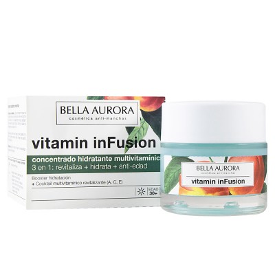 Bella Aurora Vitamin inFusion 3 em 1 - Creme Multivitamínico Concentrado Hidratante