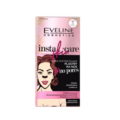 Eveline Cosmetics Insta Skin Care No Pores Bandas Adesivas para Nariz (x4 unidades) 4 unidades