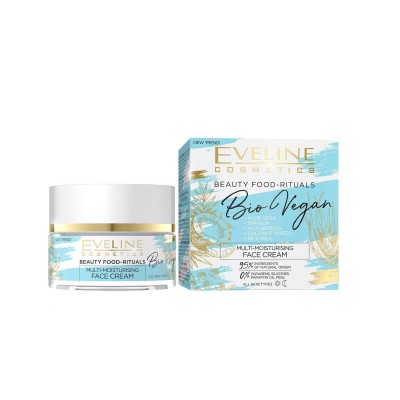 Eveline Cosmetics Bio Vegan Creme Facial Multi-Hidratante para Todos os Tipos de Pele