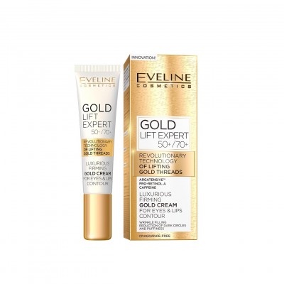 Eveline Cosmetics Gold Lift Expert Creme de Firmeza para Contorno de Olhos e Lábios 15ml