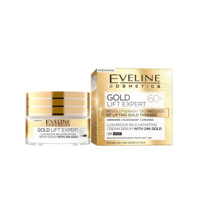Eveline Cosmetics Gold Lift Expert Creme Rejuvenescedor Anti-Rugas 60+ 50ml