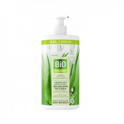 Eveline Cosmetics Bio Organic Bálsamo Corporal Hidratante e Reafirmante de Aloe Vera 650ml