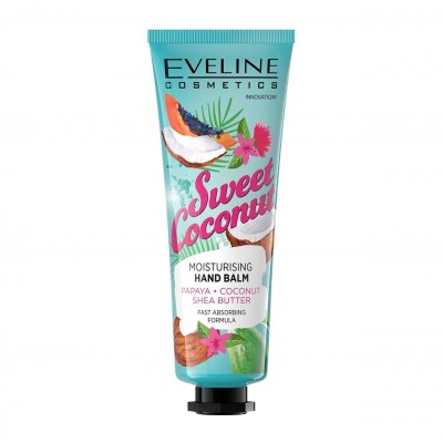 Eveline Cosmetics Bálsamo de Mãos Hidratante Sweet Coconut 50ml