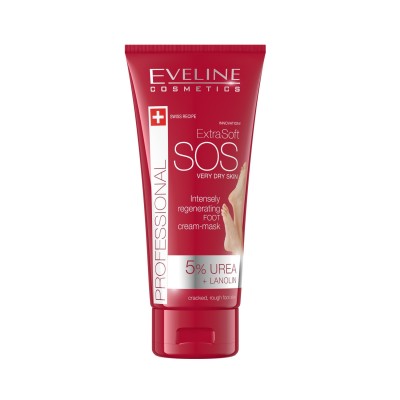 Eveline Cosmetics SOS Extra Soft Creme de Pés Regenerador para Peles Muito Secas 100ml