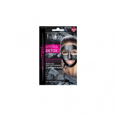 Eveline Cosmetics Detox Purifying Moisturizing Carbon Mask 2x5ml