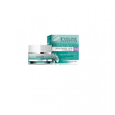 Eveline Cosmetics Hyaluronic Clinic Day and Night Cream 50+ 50ml