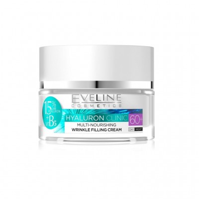 Eveline Cosmetics Hyaluronic Clinic Day and Night Cream 60+ 50ml