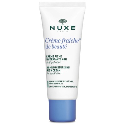 Nuxe Crème Fraîche de Beauté - Creme Facial de Hidratação 48h para peles secas a muito secas 30ml