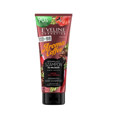 Eveline Cosmetics Food for Hair Coffee Shampoo Regenerador para Cabelos com Queda