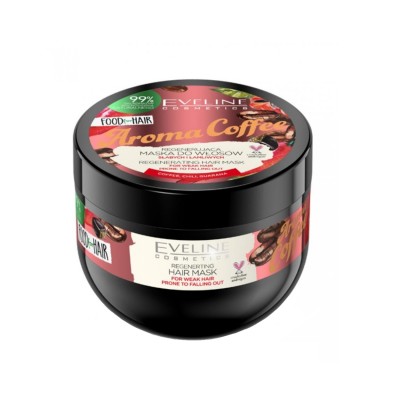 Eveline Cosmetics Food for Hair Coffee Máscara Regeneradora para Cabelos com Queda