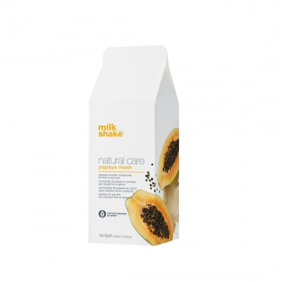 Milk_Shake Natural Care Papaya Mask - Máscara/Composto de Papaia em Pó para Cabelos Finos ou Opacos 12 x 15g
