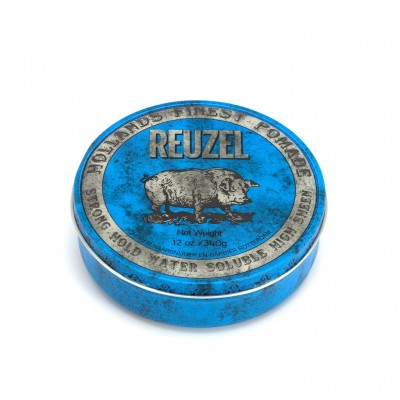 Reuzel Blue Pomade - Pomada Capilar com Fixação Forte e Brilho Intenso 340g