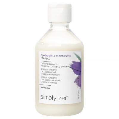 Simply Zen Age Benefit & Moisturizing Shampoo - Shampoo Hidratante para Cabelo com Coloração ou Lige 250ml