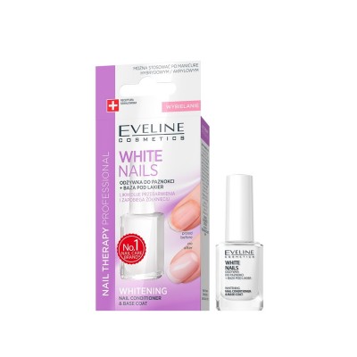 Eveline Cosmetics Nail Therapy Verniz de Branqueamento para Unhas 3 em 1 12ml