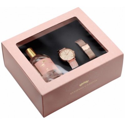 Eugénio Campos Gold Rose Eau de Parfum 100ml + Relógio Mulher Coffret