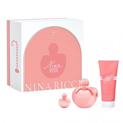 Nina Ricci Rose Eau de Toilette 50ml + Body Lotion 75ml + Mini Eau de Toilette 4ml Coffret