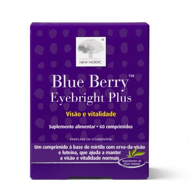 New Nordic Blue Berry Eyebright Plus Suplemente Alimentar 60 comprimidos