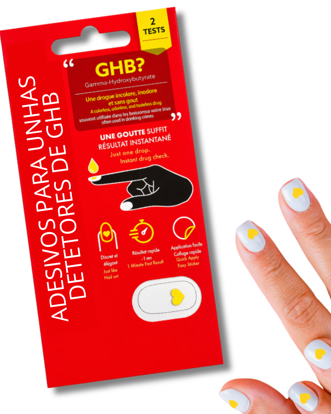 Adesivos para unhas detetores de drogas - Image 2